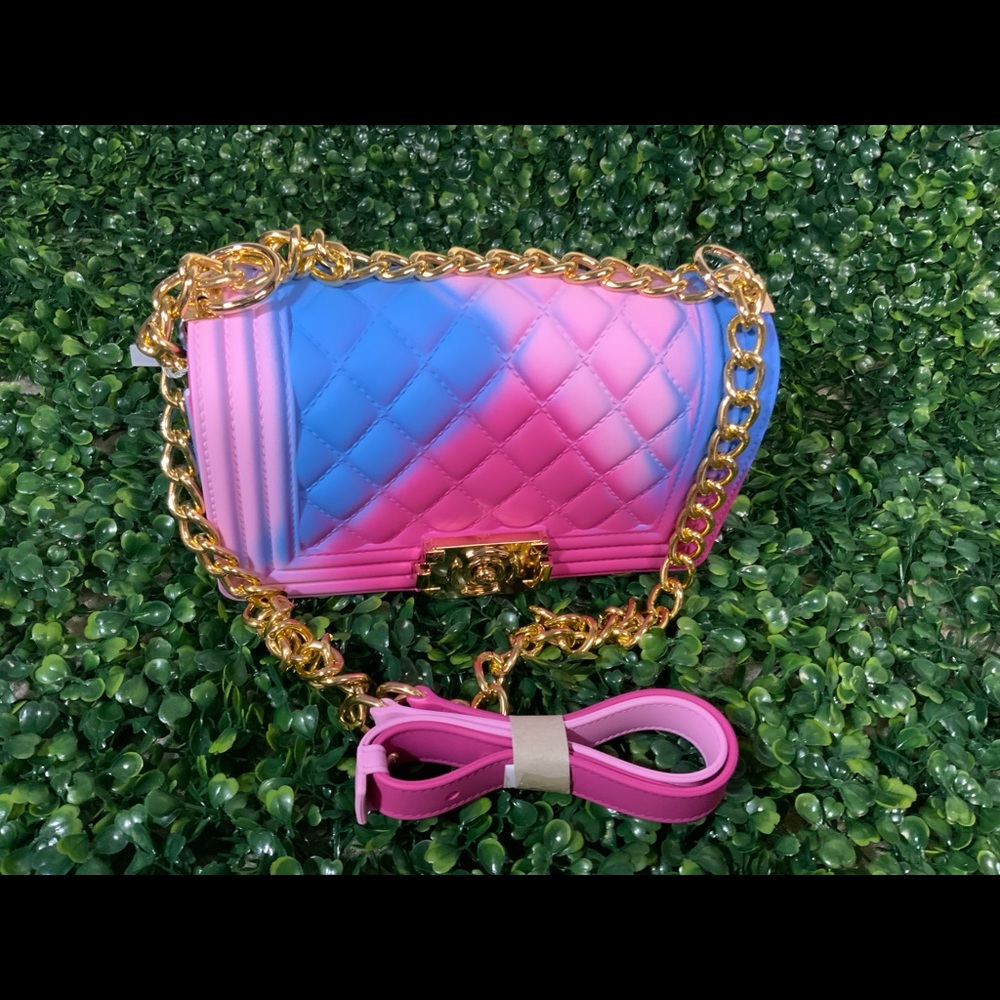 Pink and Blueish color like cotton candy